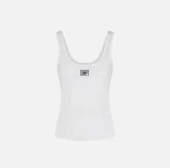 Elisabetta Franchi Top In Rayon Con Logo^ Top, T-Shirt & Body
