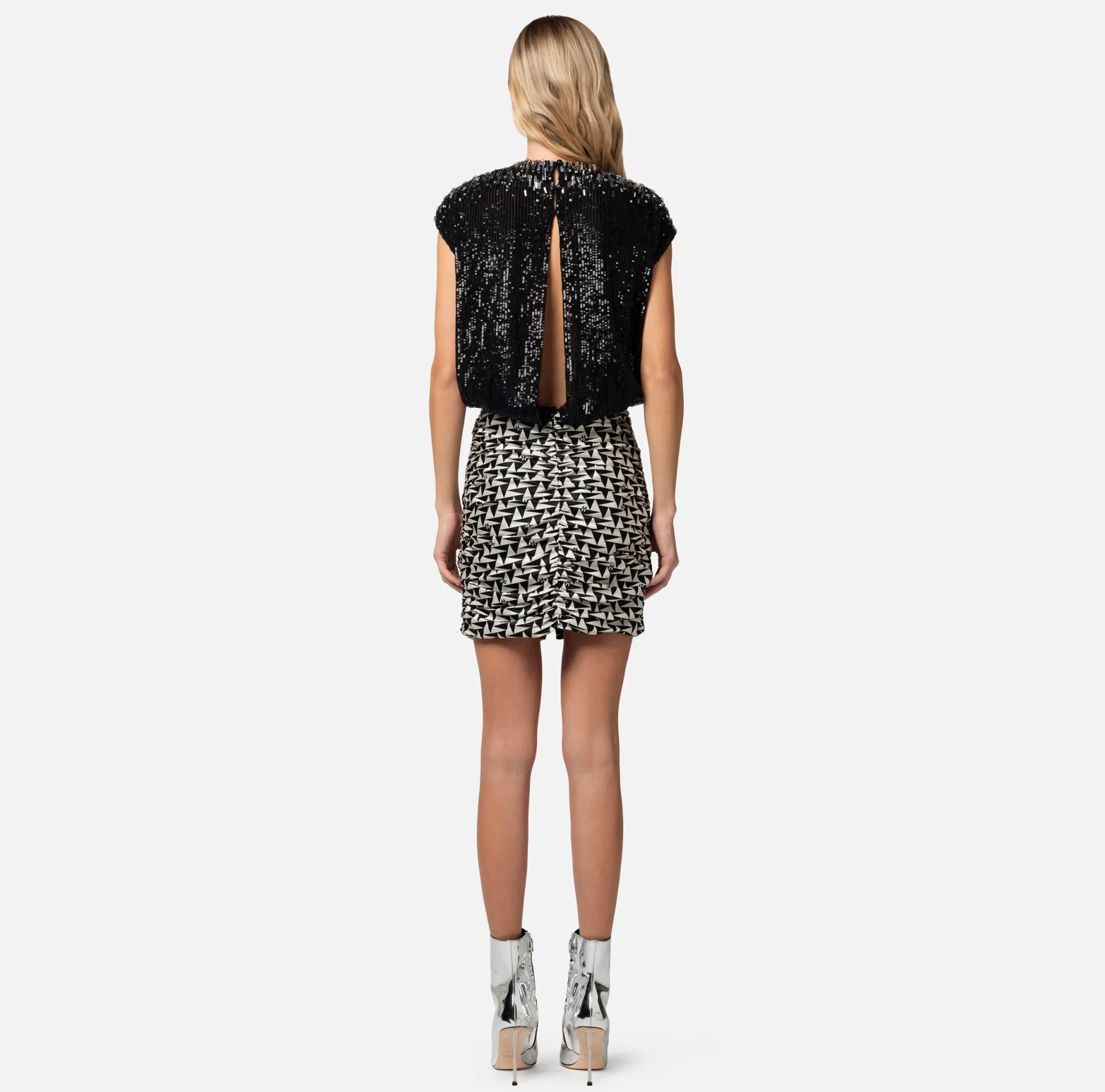 Elisabetta Franchi Top In Tulle Ricamato^ Top, T-Shirt & Body
