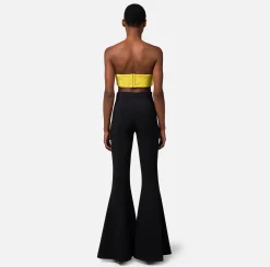 Elisabetta Franchi Top In Tweed Con Maxi Catena^ Top, T-Shirt & Body