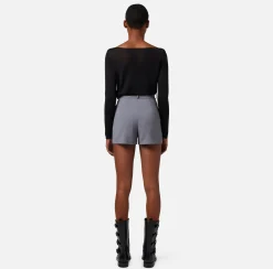 Elisabetta Franchi Top In Viscosa Lucida^ Maglieria E Felpe