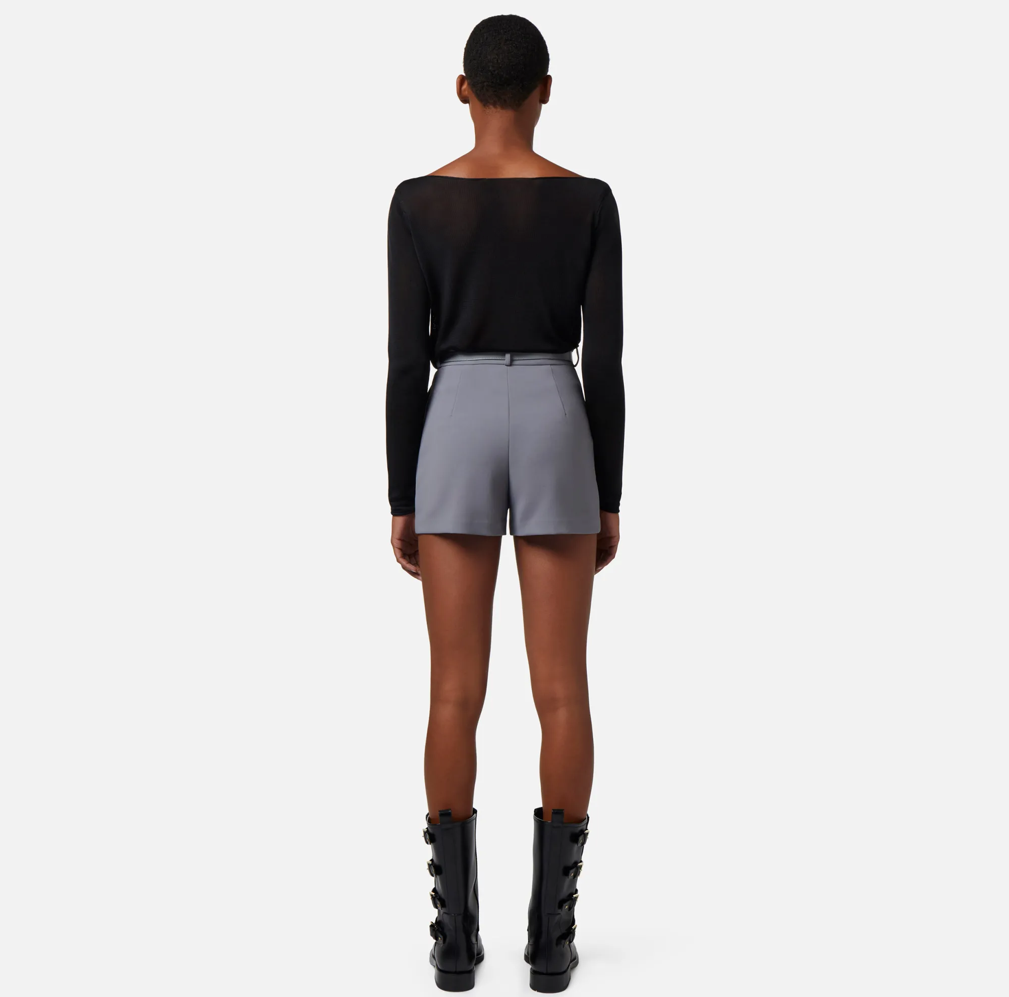 Elisabetta Franchi Top In Viscosa Lucida^ Maglieria E Felpe
