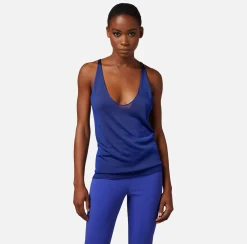 Elisabetta Franchi Top In Viscosa Lucida Con Scollo All'Americana^ Top, T-Shirt & Body