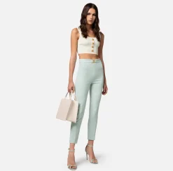 Elisabetta Franchi Top Logo Jacquard All-Over^ Top, T-Shirt & Body