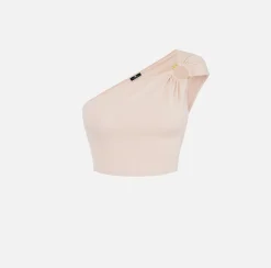 Elisabetta Franchi Top Monospalla In Viscosa Con Anello^ Top, T-Shirt & Body