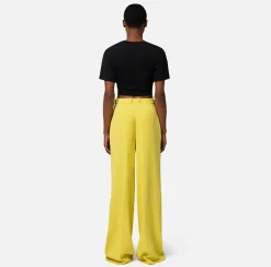 Elisabetta Franchi T-Shirt Cropped In Jersey Con Nodo E Stampa^ Top, T-Shirt & Body