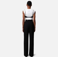Elisabetta Franchi T-Shirt In Cotone Con Accessorio Reggiseno^ Top, T-Shirt & Body