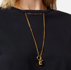 Elisabetta Franchi T-Shirt In Jersey Con Cut-Out E Collana^ Top, T-Shirt & Body
