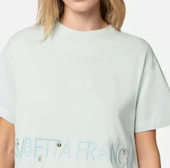 Elisabetta Franchi T-Shirt In Jersey Con Logo E Charms^ Top, T-Shirt & Body