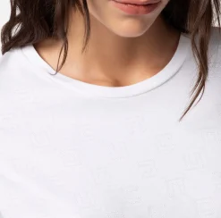 Elisabetta Franchi T-Shirt In Jersey Con Logo Strass^ Top, T-Shirt & Body