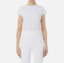 Elisabetta Franchi T-Shirt In Jersey Con Ricamo^ Top, T-Shirt & Body