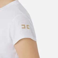 Elisabetta Franchi T-Shirt In Jersey Con Ricamo^ Top, T-Shirt & Body