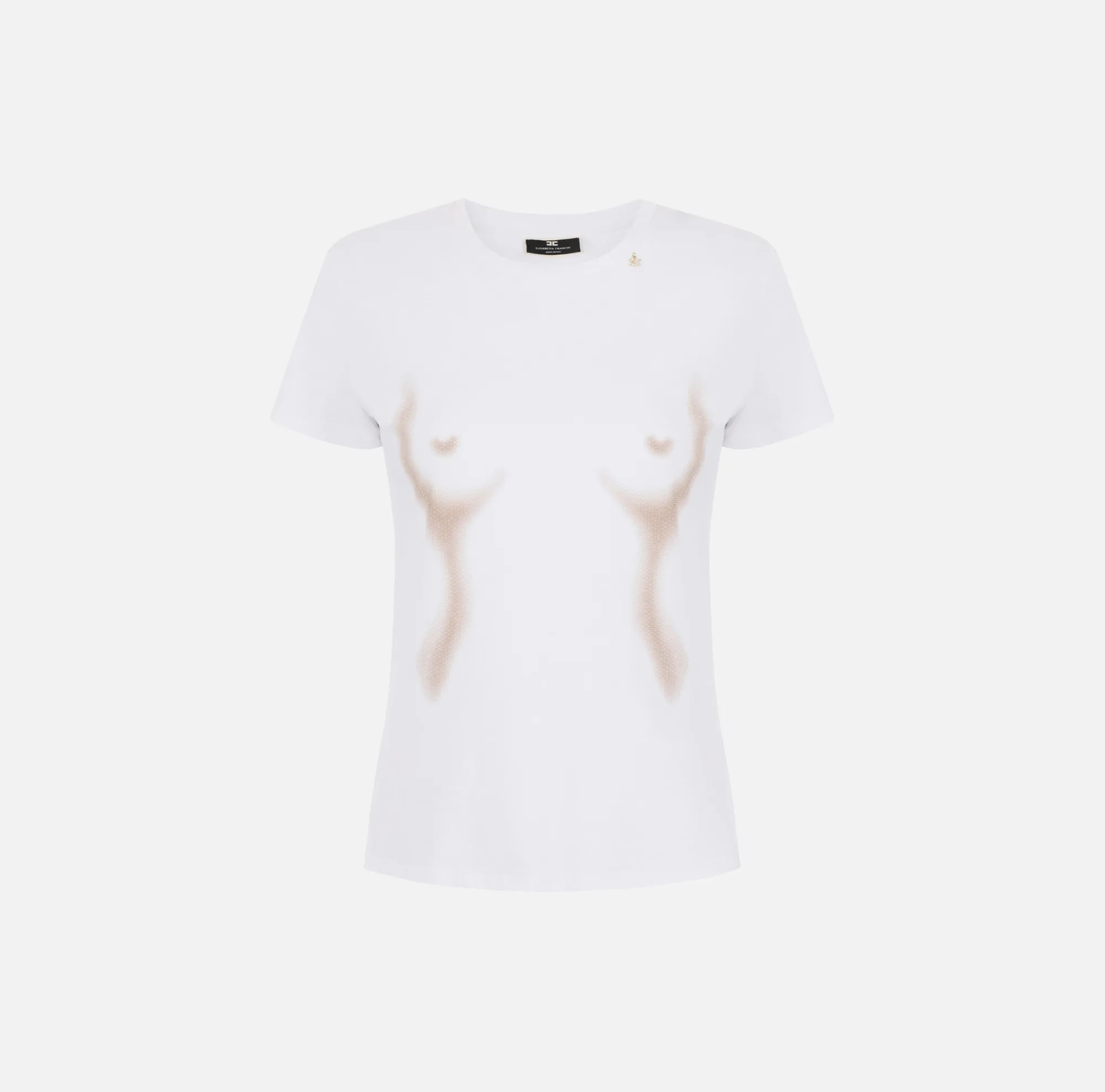 Elisabetta Franchi T-Shirt In Jersey Con Stampa Body Morph^ Top, T-Shirt & Body