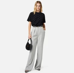Elisabetta Franchi T-Shirt In Jersey Stampa Logo Flock^ Top, T-Shirt & Body