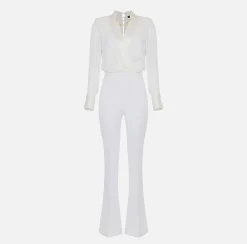 Elisabetta Franchi Tuta Combinata In Crepe E Viscosa^ Tute