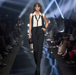 Elisabetta Franchi Tuta Combinata In Crepe E Viscosa Con Cravatta^ Tute