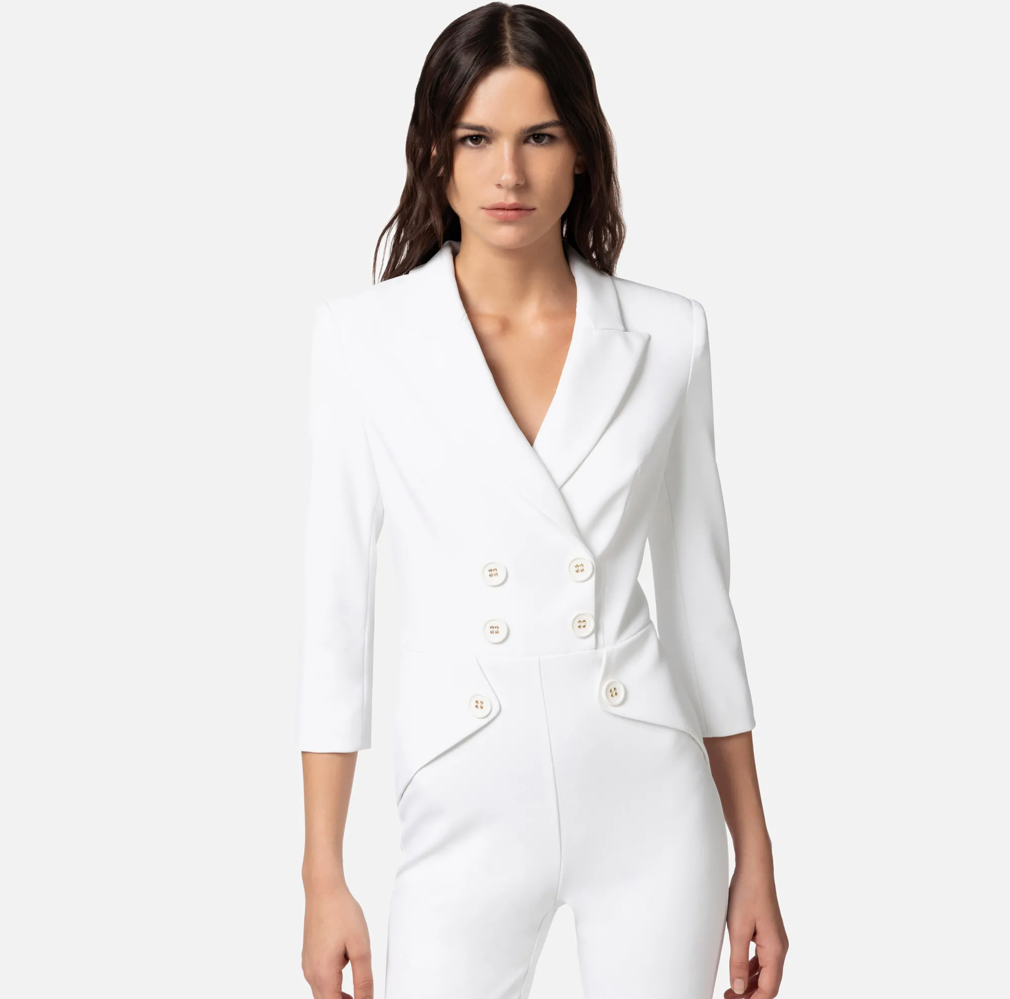 Elisabetta Franchi Tuta Doppiopetto In Doppio Crepe^ Tute