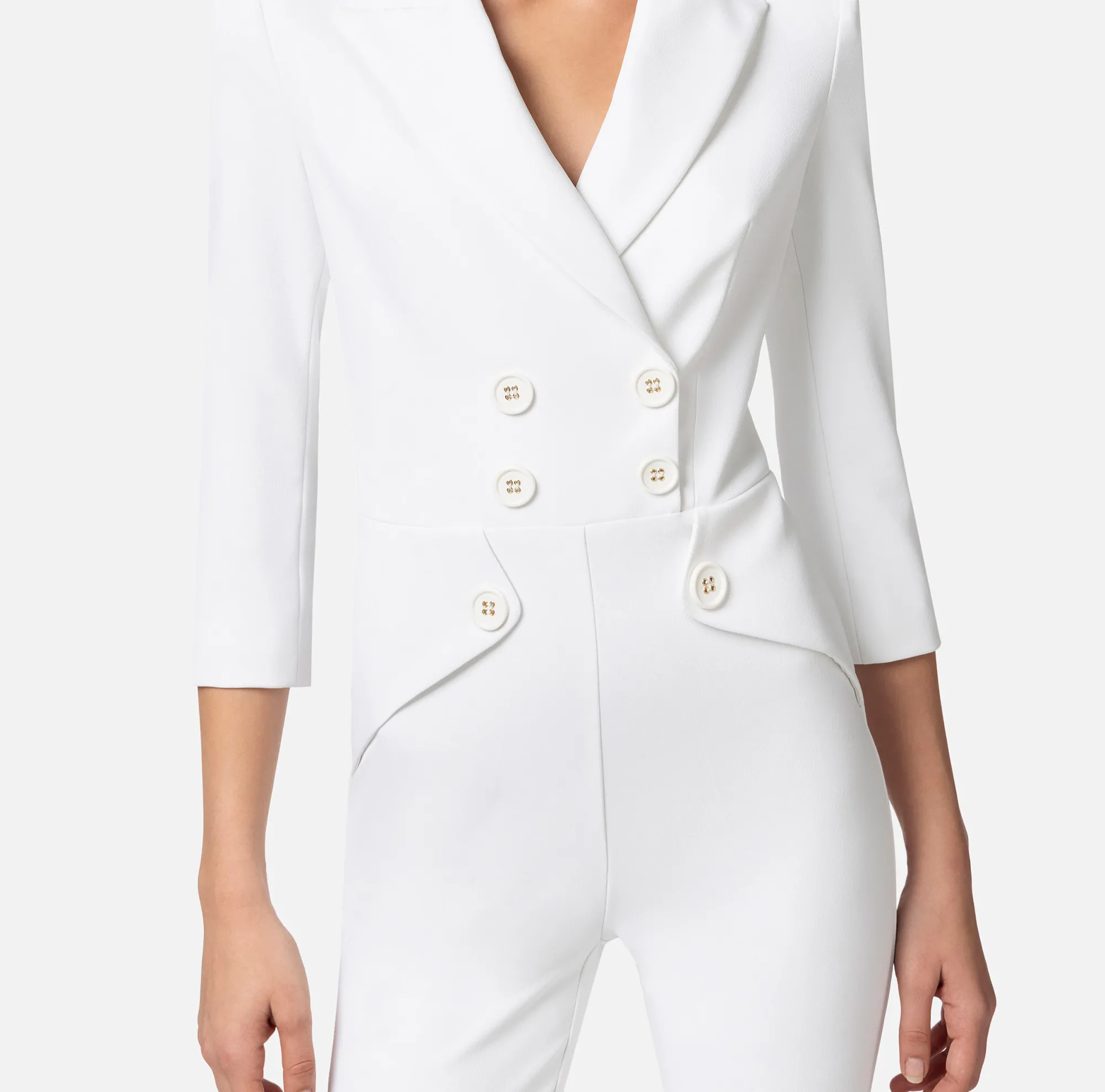 Elisabetta Franchi Tuta Doppiopetto In Doppio Crepe^ Tute