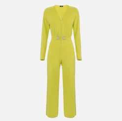 Elisabetta Franchi Tuta In Cotone Con Bande Logate^ Tute