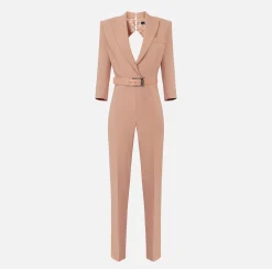 Elisabetta Franchi Tuta In Crepe Con Cut Out Posteriore^ Tute