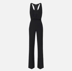 Elisabetta Franchi Tuta In Crepe Con Stampa Logo^ Tute