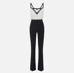 Elisabetta Franchi Tuta In Crepe Con Top Ricamato^ Tute