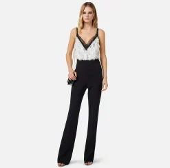Elisabetta Franchi Tuta In Crepe Con Top Ricamato^ Tute
