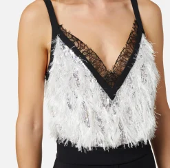 Elisabetta Franchi Tuta In Crepe Con Top Ricamato^ Tute