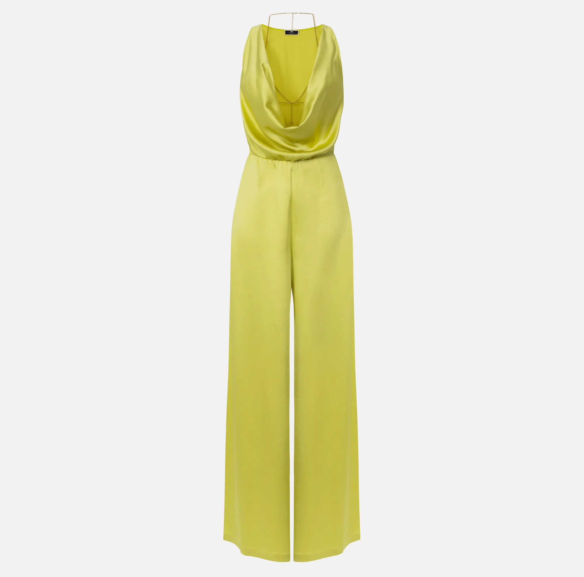 Elisabetta Franchi Tuta In Crepe Fluido Con Accessorio Reggiseno^ Tute