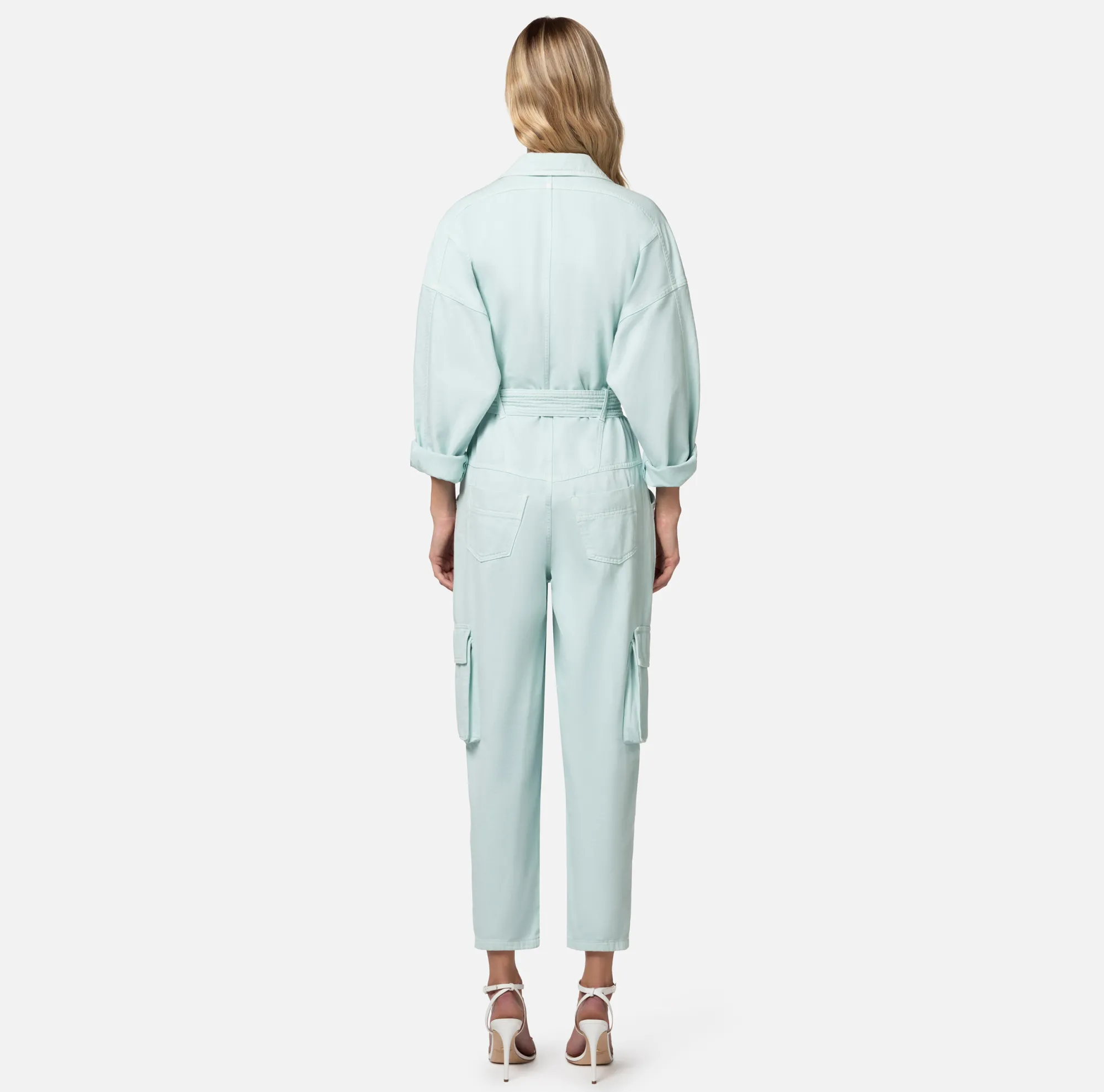 Elisabetta Franchi Tuta In Denim Cargo^ Tute