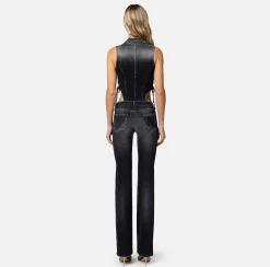 Elisabetta Franchi Tuta In Denim Con Cut-Out^ Tute