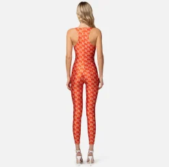 Elisabetta Franchi Tuta In Lycra Con Stampa Logo^ Tute