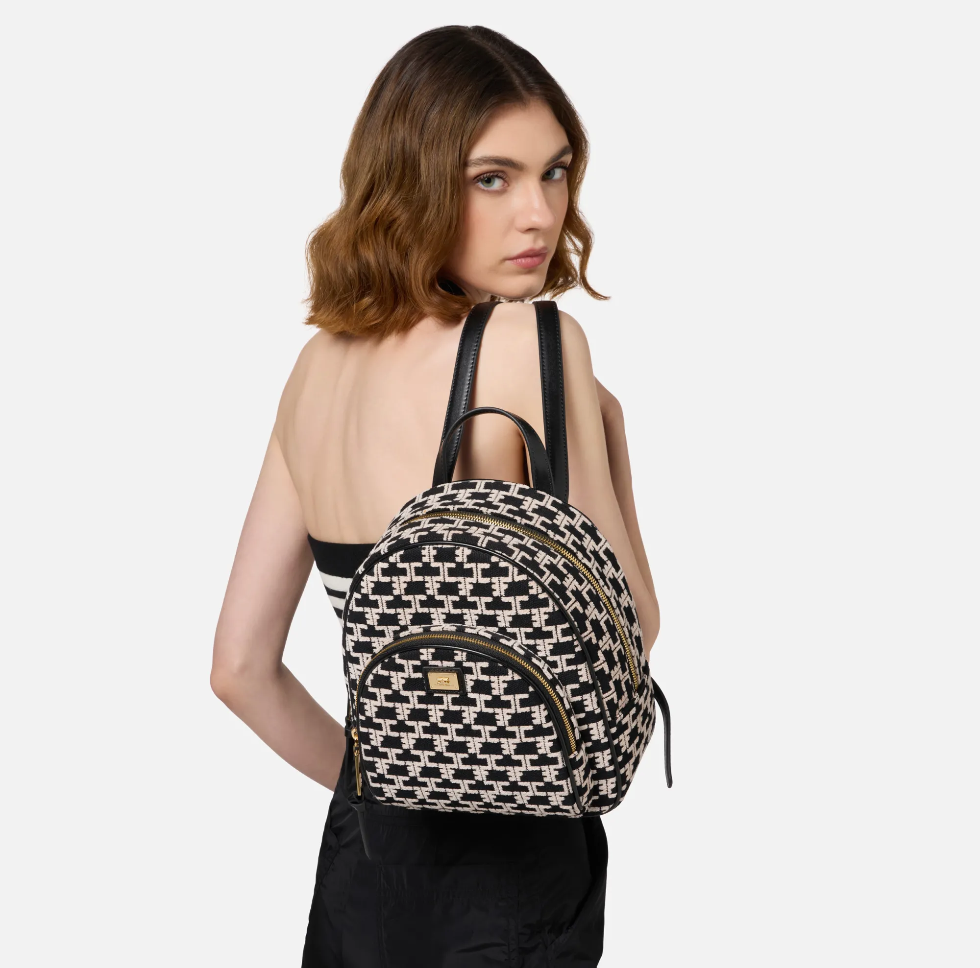 Elisabetta Franchi Zaino Monogram Travel^ Valigeria